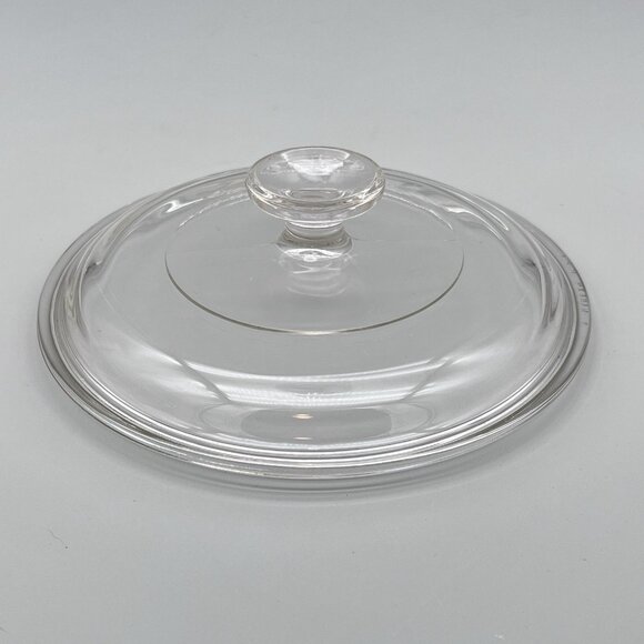Corning F-5-B 1.6 Liter French White Pyroceram Round Casserole Dish & Pyrex Lid - Picture 6 of 7
